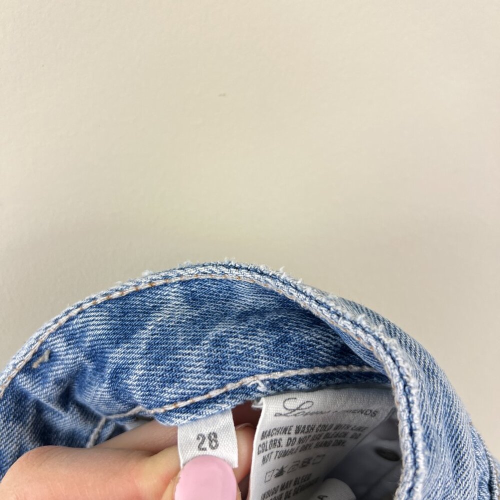 Lovers + Friends Denim Light Westerly Wash Jack High Rise Shorts - Picture 7 of 7